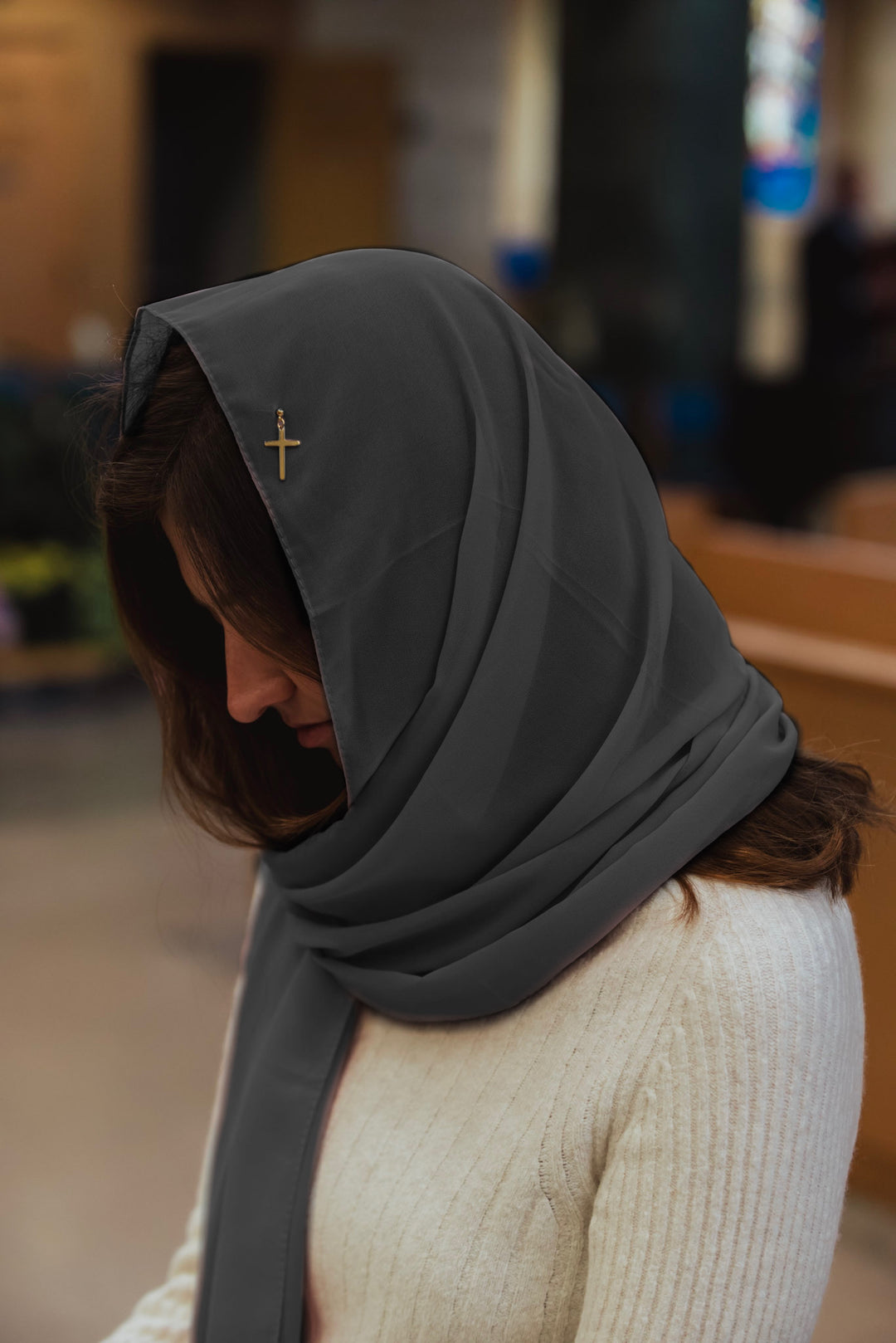 Holy Cross Veil (Gray)