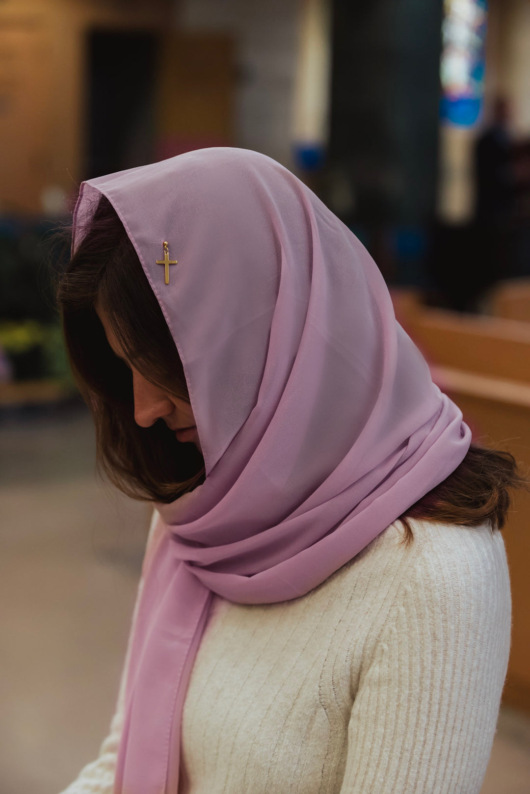 Holy Cross Veil (Dusty Purple)