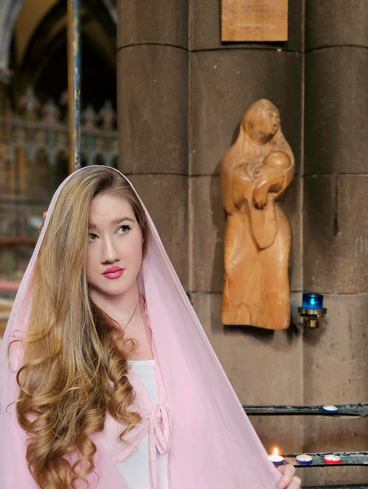 Sacred Heart Veil (Pink)